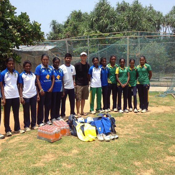 The netball team with new uniforms